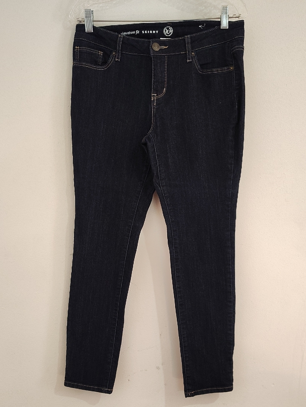 Women’s Skinny Jeans - Dark Blue Stretch Denim
